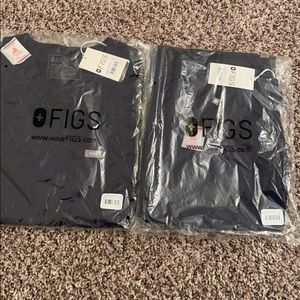 Figs Navy blue Jogger scrub bottoms and top! Brand New size M